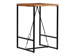 Sale Mesa de bar madera maciza reciclada 70x70x106 cm Mesa Alta