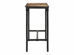 vidaxl Mesa de bar madera maciza de mango rugoso 150x55x107 cm Color natural claro