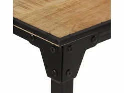 vidaxl Mesa de bar madera maciza de mango rugoso 150x55x107 cm Color natural claro