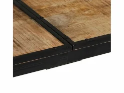 vidaxl Mesa de bar madera maciza de mango rugoso 150x55x107 cm Color natural claro