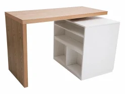 Miliboo Mesa de bar modulable con almacenaje mate y roble A91 cm MAX