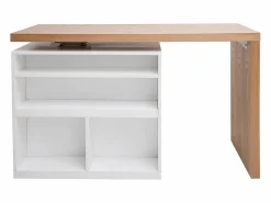 Miliboo Mesa de bar modulable con almacenaje mate y roble A91 cm MAX