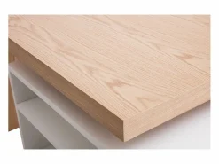 Miliboo Mesa de bar modulable con almacenaje mate y roble A91 cm MAX