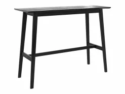 Best Rendez-Vous Déco Mesa de bar rectangular para 4 personas en madera negra 120 cm - Buvette Negro