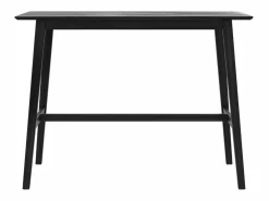 Best Rendez-Vous Déco Mesa de bar rectangular para 4 personas en madera negra 120 cm - Buvette Negro