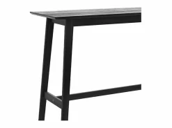 Best Rendez-Vous Déco Mesa de bar rectangular para 4 personas en madera negra 120 cm - Buvette Negro
