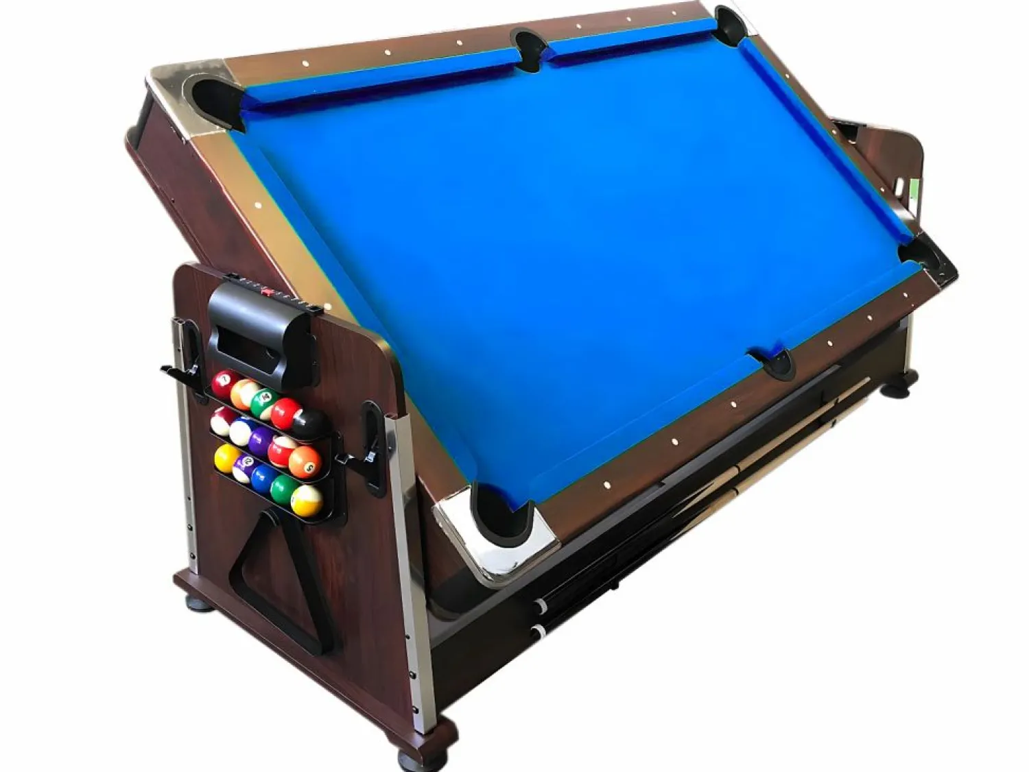 ELITESHOPPING Mesa de Billar 7 pies Multijuego Air Hockey + Ping Pong – Stark