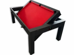 Discount ELITESHOPPING Mesa de billar 7 pies Multijuego rojo Air Hockey + Mesa de Tenis + Mesa - Rocket Marru00f3n