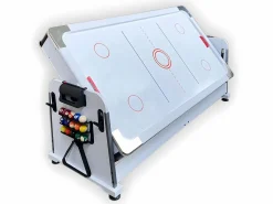 Best ELITESHOPPING Mesa de billar 7 pies Multijuego Air Hockey + Ping Pong - Stark White Azul