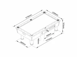ELITESHOPPING Mesa de billar 7 pies verde con operador manual de monedas – Cosmos