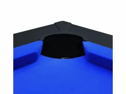 Online Rendez-Vous Déco Mesa de billar convertible negra con alfombra - Eddie Azul