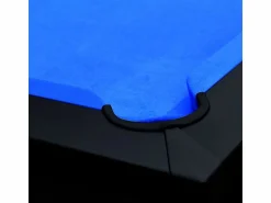 Online Rendez-Vous Déco Mesa de billar convertible negra con alfombra - Eddie Azul