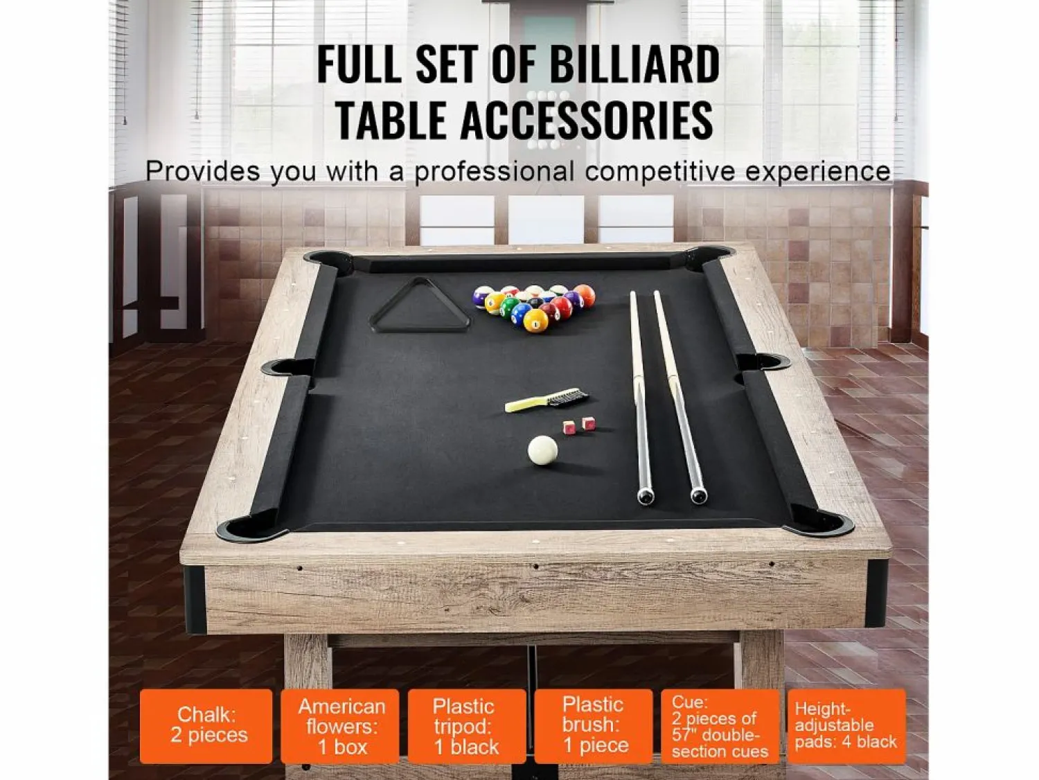 Online Mesa de Billar Convertible SucceBuy 213 cm - Juego de Mesa de Billar, Tela Negra, para Sala de Juegos Billar