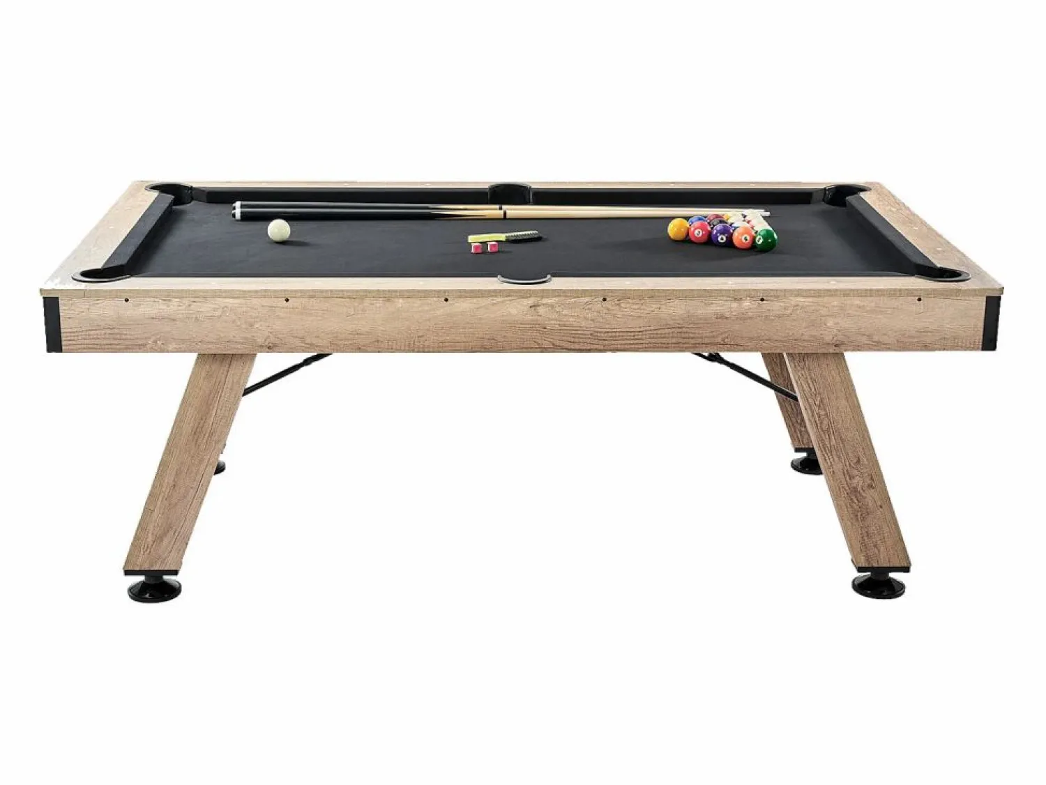 Online Mesa de Billar Convertible SucceBuy 213 cm - Juego de Mesa de Billar, Tela Negra, para Sala de Juegos Billar