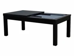 Clearance Mesa de billar convertible negra con alfombra - Eddie Billar
