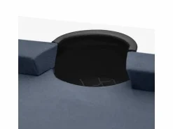Discount Rendez-Vous Déco Mesa de billar convertible blanca con alfombra - Eddie Gris