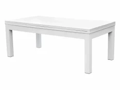 Discount Rendez-Vous Déco Mesa de billar convertible blanca con alfombra - Eddie Gris