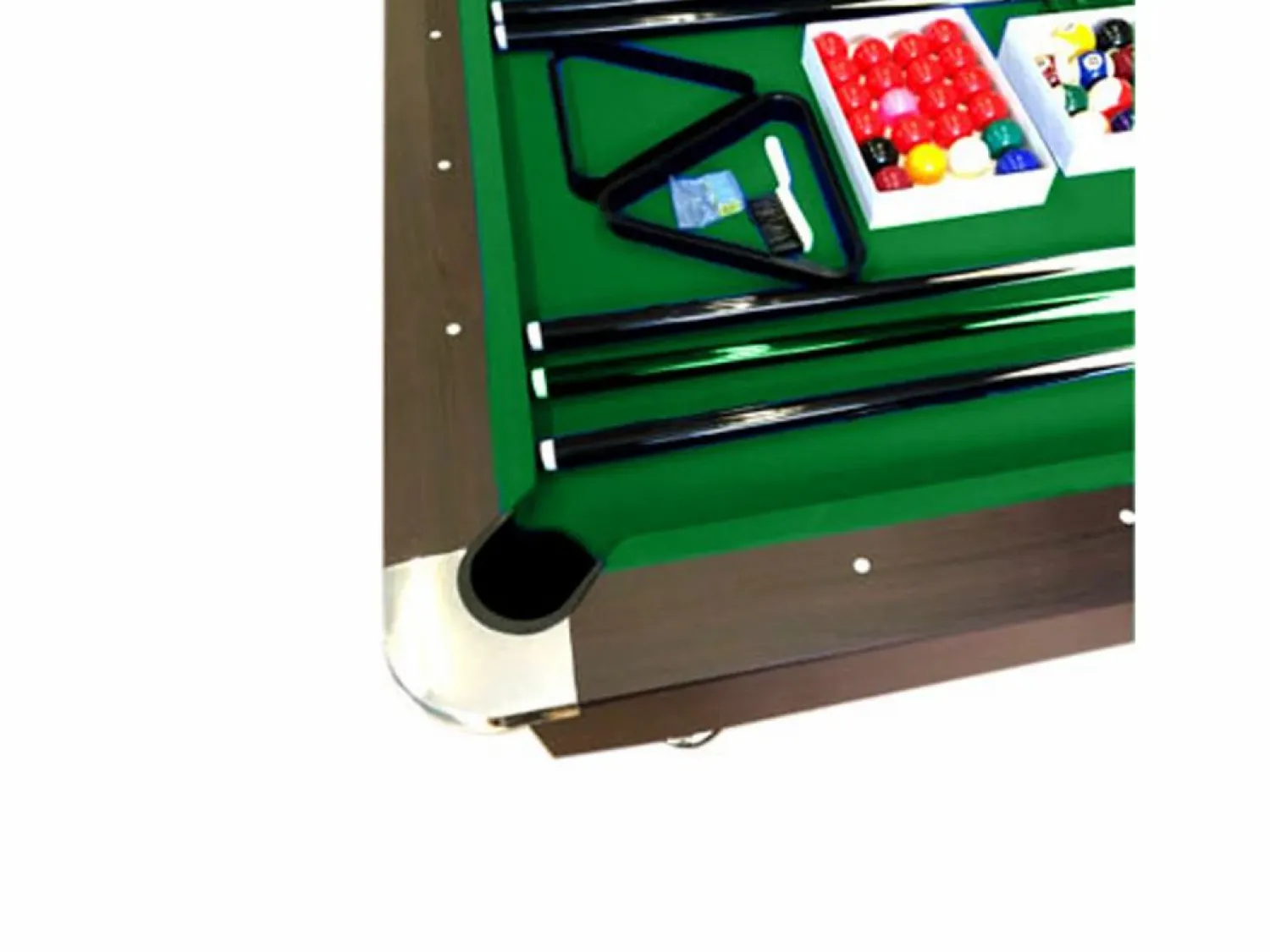 ELITESHOPPING Mesa de billar de 8 pies con banco de almacenamiento – Viper Green