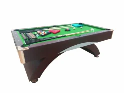 New ELITESHOPPING Mesa de billar moderna de 7 pies completa con accesorios – Cronos Verde
