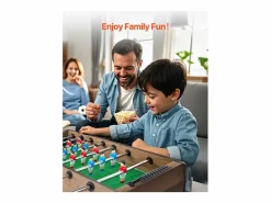 Mesa de billar SucceBuy 4 en 1, mesa de hockey de aire de 82 cm, futbolín, ping-pong y billar, multifuncional, compacta, para interior.
