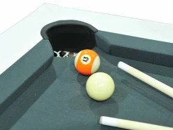 Discount Mesa de billar y ping-pong convertible, blanca, L182 x A102 x A80 cm, HENK Billar