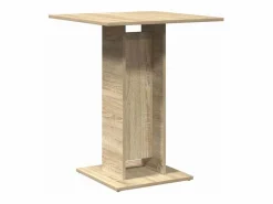 Clicnbuy Mesa de bistró contrachapada color roble Sonoma 60x60x75 cm