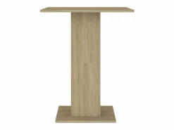 Clicnbuy Mesa de bistró contrachapada color roble Sonoma 60x60x75 cm