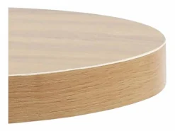Outlet Mesa de bistró MDF marrón claro 40 cm Mesa Alta