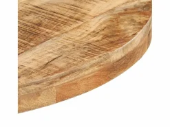 Clicnbuy Mesa de bistró redonda madera de mango rugosa Ø70x75 cm