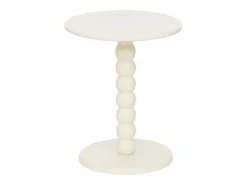 Discount Mesa de café cilíndrica de madera Mesa Auxiliar