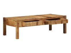 Outlet Mesa de Café Marrón 110 x 55 x 35 cm Madera maciza recuperada Mesa De Centro