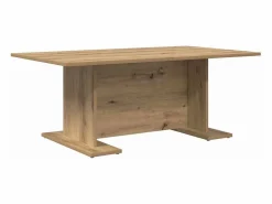 Outlet Clicnbuy Mesa de Café Roble artisan 103.5 x 60 x 40 cm Marru00f3n