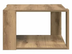 Sale Clicnbuy Mesa de Café Roble artisan 51.5 x 51.5 x 30 cm Marru00f3n