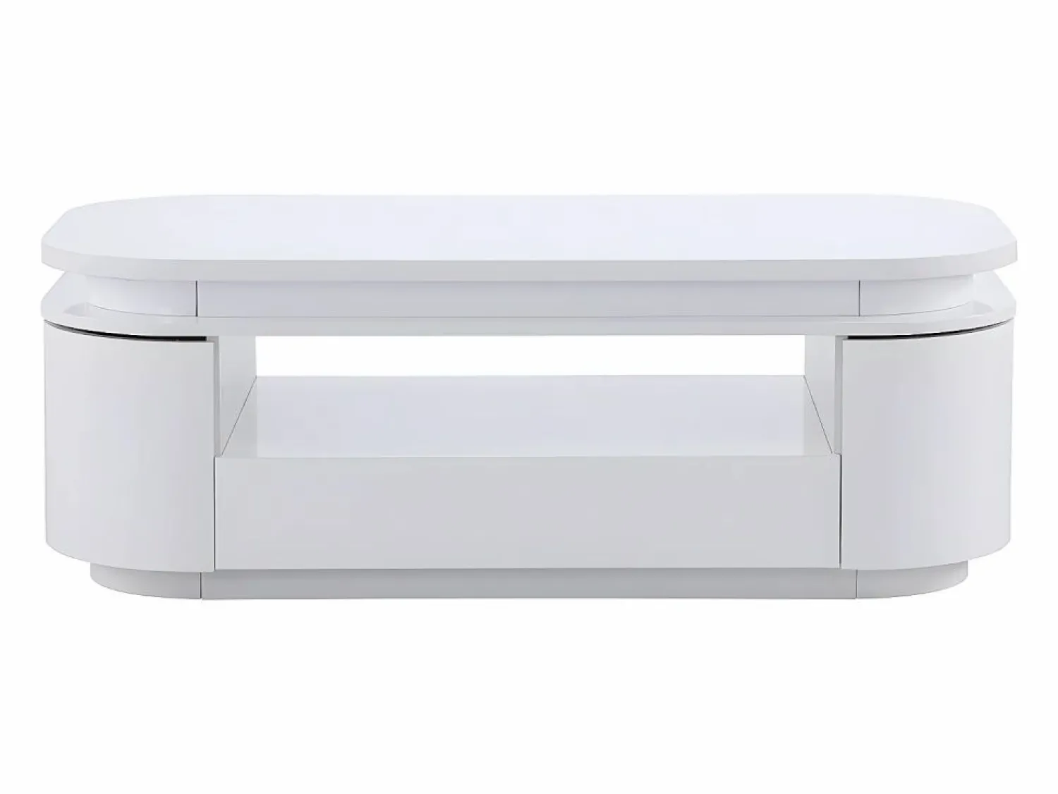 Best Mesa de centro 4 puertas y 1 cajón con LEDs - MDF - Color: lacado - VANDANA Mesa De Centro