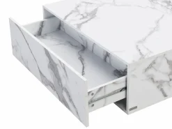 Hot Mesa de centro con 2 cajones en MDF - Efecto mármol - ANTRIM by Pascal Morabito Mesa De Centro