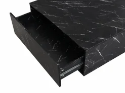Vente-unique Mesa de centro con 2 cajones en MDF - Efecto mármol - ANTRIM de Pascal Morabito