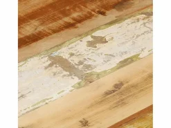 Discount vidaxl Mesa de centro de madera maciza reciclada 45x45x40 cm Color natural claro