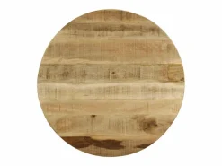 Outlet Mesa de centro de madera de mango rugosa 65x32 cm Mesa De Centro