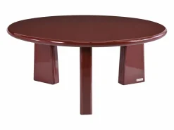 Clearance Mesa de centro de MDF - Burdeos lacado - ZINAPA Colección Rouge Passion|Mesa De Centro