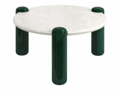 Mesa de centro de mármol y MDF - y verde - NARODI Mesa De Centro