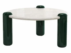 Mesa de centro de mármol y MDF - y verde - NARODI Mesa De Centro