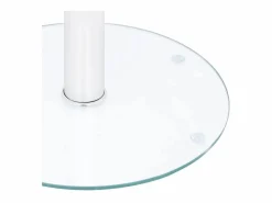 Mesa de centro de vidrio templado 40 cm ES15779 Transparente