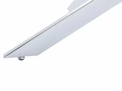 Discount Vente-unique Mesa de centro de vidrio templado y metal cromado - Transparente - COSIMA Transparente / Plateado