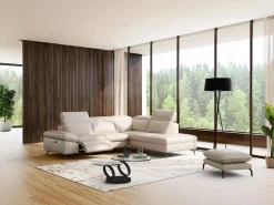 Maison Céphy Mesa de centro JOLINE con tableros giratorios - Vidrio templado - Negro