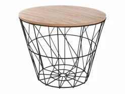 Outlet Atmosphera Mesa de centro Kumi /natural 30,5x38x38 cm Negro