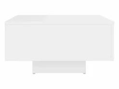Clicnbuy Mesa de centro madera contrachapada 60x60x31,5 cm Blanco