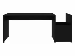 New Clicnbuy Mesa de centro madera contrachapada 90x45x35 cm Negro