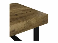Hot Mesa de centro MDF y hierro marrón oscuro y negro 120x60x40 cm ES208274 Marru00f3n