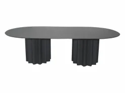 Best Mesa de centro ovalada de metal - Color: - ZABANIA Mesa De Centro