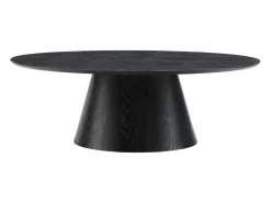 Vente-unique Mesa de centro ovalada de MDF - Color: - ANTELADA